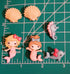 Mermaid Kisses Buttons by Dress it Up Buttons and Embellishments - 6 Pieces...