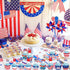24 PCS 4th of July Cupcake Toppers Wrappers USA Patriotic Cupcake Liners for Cake Decoration Supplies, Independence Memorial Day Party Cake Decora...