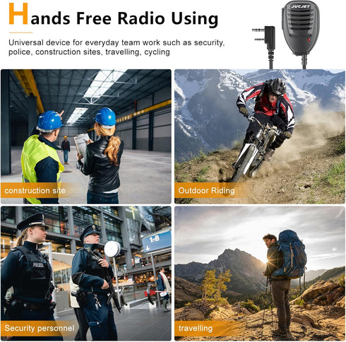 Handheld Speaker?3.5mm Headphone Jack Speaker Mic Walkie-Talkie Radio Hand Microphone (2 Pcs)......