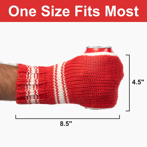 Suzy Mitt, The Original Knit Can Cozy, Perfect for White Elephant Gift, Yankee Swap, Christmas Beer Gifts, and Tailgating...
