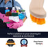 Scrub Brush - Stiff Bristle Brush for Deep Cleaning, Nylon Brush with Hard Bristle, Utility Hand Brush for Indoor and Outdoor, Wooden Scrubbing Br...