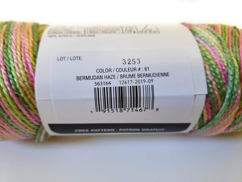 Loops & Threads Soft & Shiny Yarn, 1 Ball, Bermudan Haze, 4 Ounces......