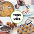 Spring Chef Medium #40 Stainless Steel Cookie Scoop for Baking - Multifunctional Cookie Dough Scoop with Trigger Release, 1.7 Tablespoon Food Scoo...