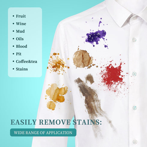 BFWood Laundry Stain Brush, Natural Soft Boar Bristles, Removes Tough Stains from Delicate Fabrics Like Knits, Cotton, and Linens, Gentle on Fabri...