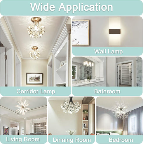 comzler G9 LED Bulb 4000K Natural Daylight, 6W 60 Watt Halogen Equivalent G9 LED Bulb Bi Pin Ceramic Base, 600LM T4 G9 Light Bulbs for Chandeliers...