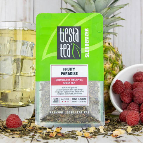 Tiesta Tea - Fruity Paradise | Strawberry Pineapple Green Tea | Premium Loose Leaf Tea Blend | Medium Caffeinated Green Tea | Make Hot or Iced Tea...