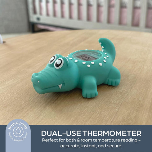 Dreambaby Floating Crocodile Bath Thermometer - Water Temperature Monitoring for Newborns, Infants, Toddlers - Croc Toy with Fahrenheit Display...