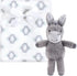 Hudson Baby Unisex Baby Plush Blanket with Toy, Snuggly Donkey, One Size...