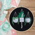 KISSBUTY Full Range of Embroidery Starter Kit with Pattern, Cross Stitch Kit Including Stamped Embroidery Fabric with Pattern, Bamboo Embroidery H...