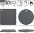 Silicone Trivets for Hot Dishes, Trivet Mat Hot Pads for Kitchen, Silicone Pot Holders for Kitchen, Trivets for Hot Pots and Pans, Heat Resistant ...