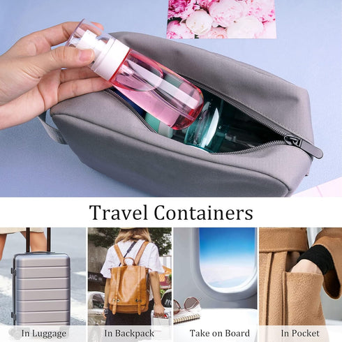 Cosywell Fine Mist Spray Bottle 3.4oz/ 100ml Empty Cosmetic Refillable Travel Containers Plastic Hair Spray Bottle Sprayer for Perfume Skincare Ma...