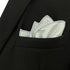 S&W SHLAX&WING Mens Pocket Squares White with Black Dots for Suits Foulard...