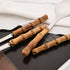 Serving Spoon and Fork Set, 304 Stainless Steel Serving Utensils with Natural Bamboo Handle, 10" Long Handle Serving Set for Kitchen Party Buffet,...