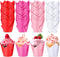 200 Pcs Tulip Cupcake Liners Muffin Baking Cupcake Liners Baking Cups Holders Heat Resistant Muffin Liners Wrappers for Wedding Party Birthday Bab...