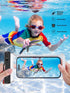 Clear Waterproof Phone Pouch -2 Pack, Waterproof Phone Case for iPhone 15 14 13 12 11 Pro Max XS Plus Galaxy 24 Cell phone Up to 7.0", PX8 Waterpr...