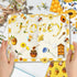 Konsait 24 Sheets Bee Scrapbook Paper 12x12 Yellow Pattern Paper Double Sided Scrapbook Paper Craft Paper for DIY Bee Tissue Paper Bee Birthday Pa...