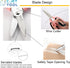8" Heavy Duty Scissors, Utility Scissors All Purpose for Cardboard, Plastic, Carpet, Rope, Leather. Sharp Stainless Steel Blades, Non?Slip Handle,...