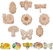 54PCS Unfinished Blank Wooden Cutouts Craft for Kids,suit for Children's Painting DIY Room Decoration Gift Giving Surprise (54 Insect)...