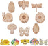 54PCS Unfinished Blank Wooden Cutouts Craft for Kids,suit for Children's Painting DIY Room Decoration Gift Giving Surprise (54 Insect)...