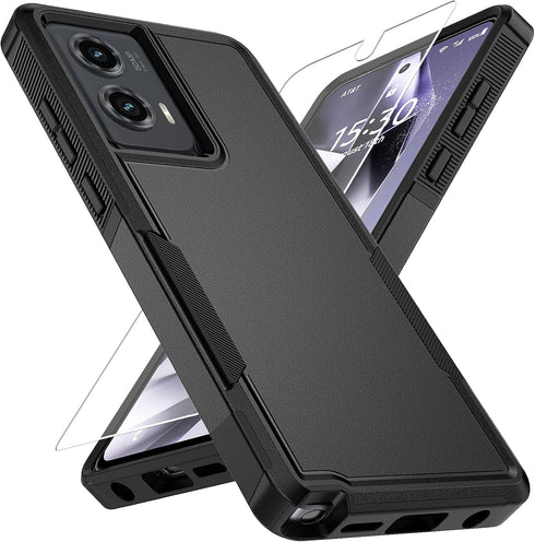 for Moto G Stylus 5G 2024 Case with HD Screen Protector, 10 FT Military Grade Drop Protection, Anti-Slip Breathable Design, Air Cushion Full-Body ...