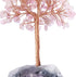 Jovivi Natural Rose Quartz Crystal Tree, Raw Healing Crystals Fluorite Base Gem Bonsai Money Tree for Home Office Table Decor Wealth and Luck...