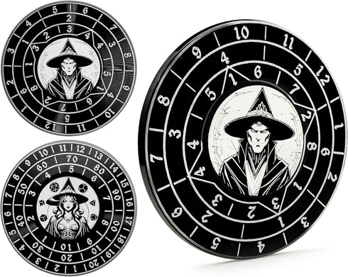 Fidget Spinner Dice 7-in-1 Metal DND Dice Set Built-in D4, D6, D8, D10, D%, D12 and D20 Unique Dice Spinner Wizard Metal D&D Dice for Dungeons and...
