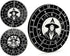 Fidget Spinner Dice 7-in-1 Metal DND Dice Set Built-in D4, D6, D8, D10, D%, D12 and D20 Unique Dice Spinner Wizard Metal D&D Dice for Dungeons and...