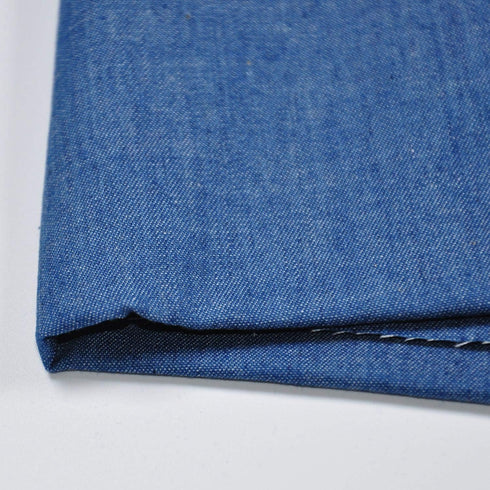 Indigo Blue 4.8 oz 100% Cotton Denim Chambray Fabric,56 Inches Wide, by The Yard...