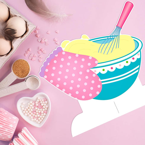 Baking Theme Honeycomb Centerpieces 12Pcs Little Bakers Birthday Party Decorations Little Bakers Party Supplies for I Love Baking Party Table Cent...
