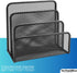 1InTheOffice Desk Mail Organizer, Mesh Vertical Desktop File Sorter, Multi Step Desk Sorter, 1 Pack...
