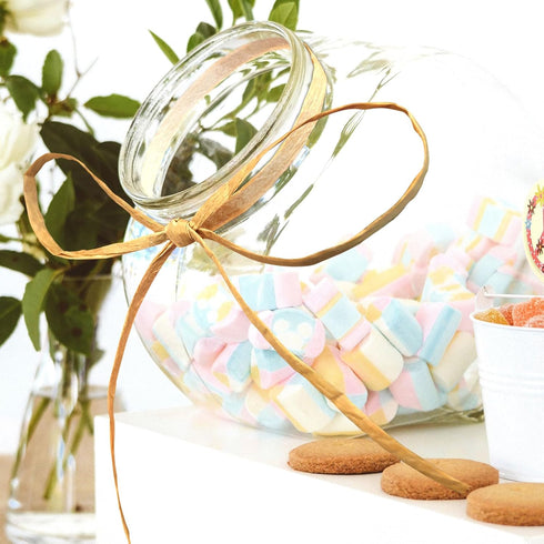 CREATRILL 3 Rolls Red Green Kraft 1/4" by 492 Feet Raffia Ribbon/String, 164 Feet Each Roll, Packing Paper Twine for Christmas...