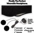 CozyPhones Sleep Headphones - Over Ear Headphones from Ultra Thin Cool Mesh Wired for Side Sleepers, Meditation, Running, Laptop, and Phone - Blac...