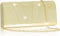 Larcenciel Gold Clutch Purse for Women Trendy, Glitter Pleated Evening Bags w/Chain, Formal Ladies Handbags Sequin Shoulder Crossbody Wallets for ...