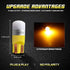 HERCOO LED Park Signal Side Marker Lights Lamps Cover Lens Amber Bulbs Driver and Passenger Front Marker Light Housing Assembly Compatible with Je...