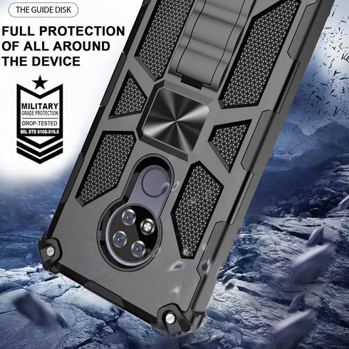 Ailiber for Cricket Ovation Case, AT&T Radiant Max Phone Case with Screen Protector, for Magnetic Car Mount, Kickstand Holder, Rugged Shockproof M...