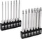MulWark 14PC Security Torx Bit Set 3" Long Tamper Proof Star Screwdriver Bit Set 1/4" Hex Shank S2 Steel T4 - T40 Magnetic Impact Driver Drill Bit...