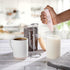 Rae Dunn Milk Frother- Handheld Electric Drink Mixer, Handheld Electric Milk Frother, Coffee Frother, Hand Blender, Frappe Maker, Handheld Latte M...
