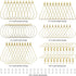 280PCS Beading Hoop Earrings for Jewelry Making Beading Earring Findings Beading Earring Component Accessories 100PCS Beading Earring Hooks Silico...