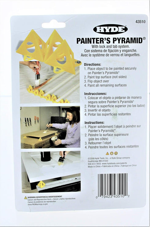 2-PACKS - Painter's Pyramid Stands, Yellow...