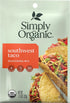 Simply Organic Southwest Taco Seasoning, Certified Organic | 1.13 oz | Pack of 3...
