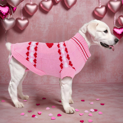 Dog Sweater Turtleneck Pet Sweaters Winter Coat Apparel Warm Knitted Holiday Clothes for Cat and Puppy (Medium)...