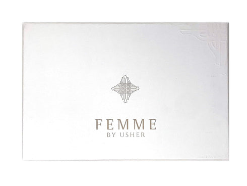 Usher Femme Gift Set for Women, (3.4 Oz Eau De Parfum Spray + 3.4 Oz Body Lotion + 3.4 Oz Shower Gel)...