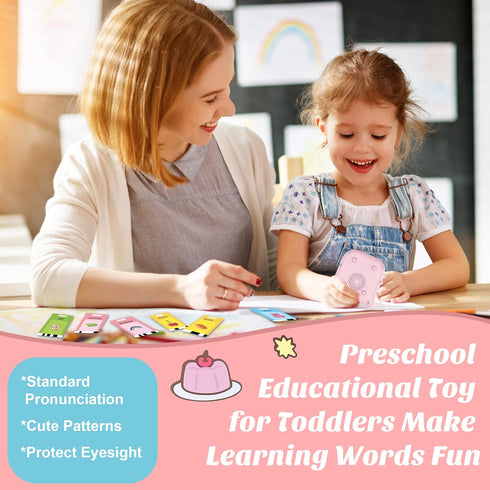 Talking Flash Cards,Toddler Flash Cards with 384 Sight Words, Montessori Toys,Autism Sensory Toys,Pocket Speech Therapy Toys,Learning Educational ...