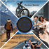 Wireless Bluetooth Media Control Button with Selfie Functionality by UltraConnect - Compatible with iPhone and Android - Perfect for Car & Motorcy...