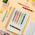 Office Pens Funny Pens Inspirational Quotes Ballpoint Pen Metal Motivational Macaron Touch Stylus Pens for Office gifts, Black Ink (10 Pieces)......