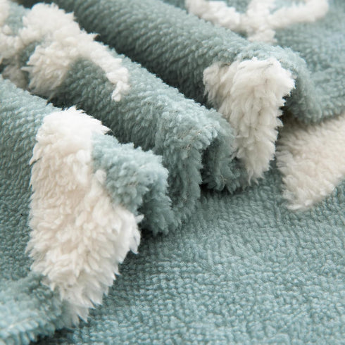 BORITAR 3D Fox Baby Blanket for Boys Girls Jacquard Fleece Fuzzy Toddler Nursery Blanket Soft Warm Cozy Blanket with 3D Animal Design for Infant o...