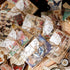 Vintage Scrapbooking Supplies Kit Vintage Stickers for Scrapbooking Journaling Aesthetic Paper Stickers Material Ephemera Pack for Junk Journal Bu...
