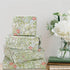 JarThenaAMCS 6 Sheet Vintage Floral Wrapping Paper -Not Roll- Green Flower Gift Wrap Paper Folded Flat DIY Art Craft Paper for Birthday Baby Showe...