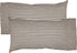 VHC Brands Ashmont Farmhouse Stripe Pillow Case Set of 2, Charcoal Grey and Ivory/Creme, Extra Large King Size- 21x40...