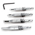 Self Centering Drill Bit Set, 4 PCS HSS Self-Centering Hinge Tapper Core Drill Bit Set, Woodworking Tools and Accessories 5/64", 7/64", 9/64", 11/...